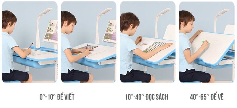 Bàn học có thể điều chỉnh góc nghiêng