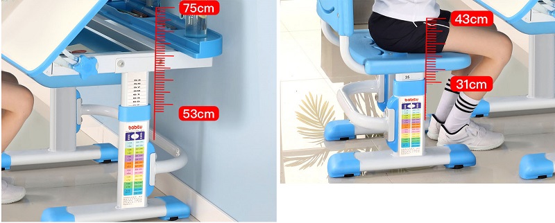 Bàn học thay đổi chiều cao