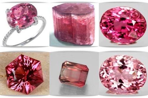 Đá Tourmaline đỏ hồng