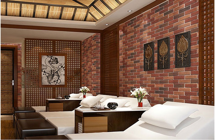 Giấy dán tường giả gạch
