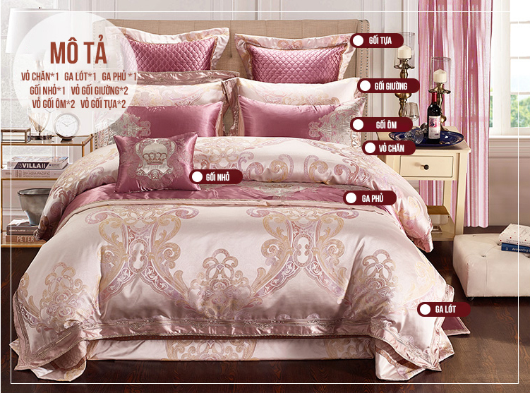 Trọn bộ chăn ga gối đệm