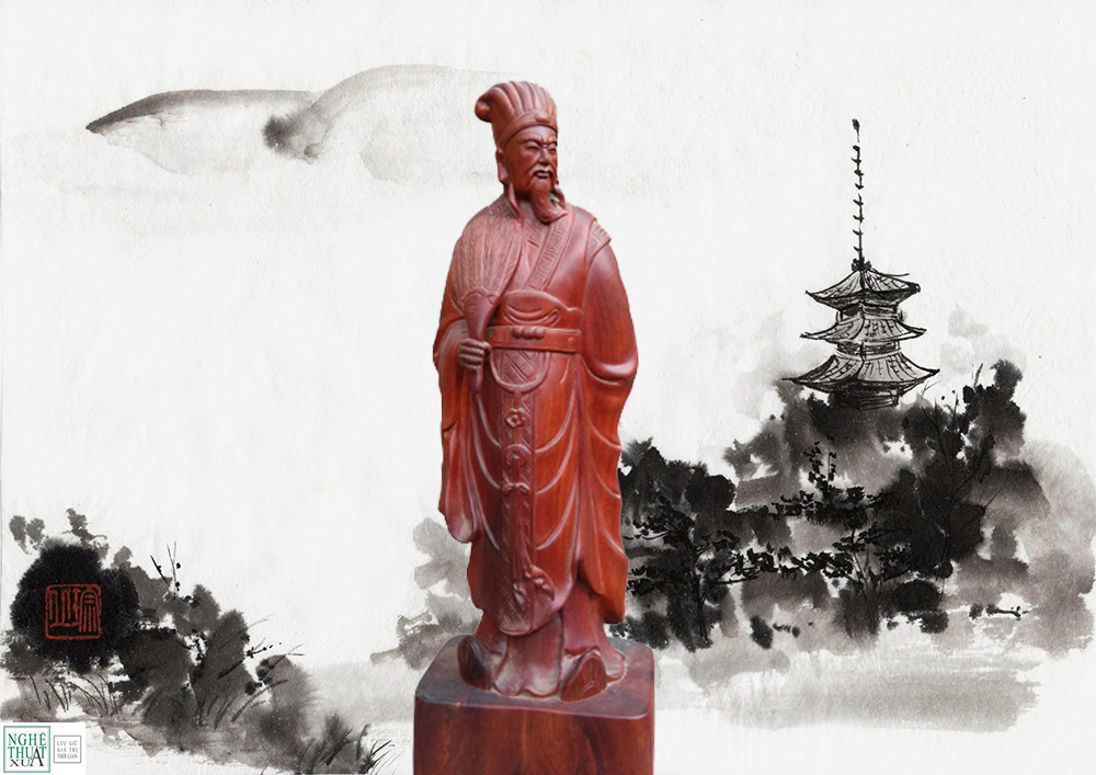 Tượng gỗ khổng minh