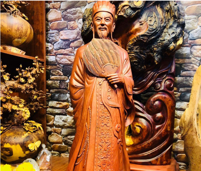 Tượng Khổng Minh phòng khách