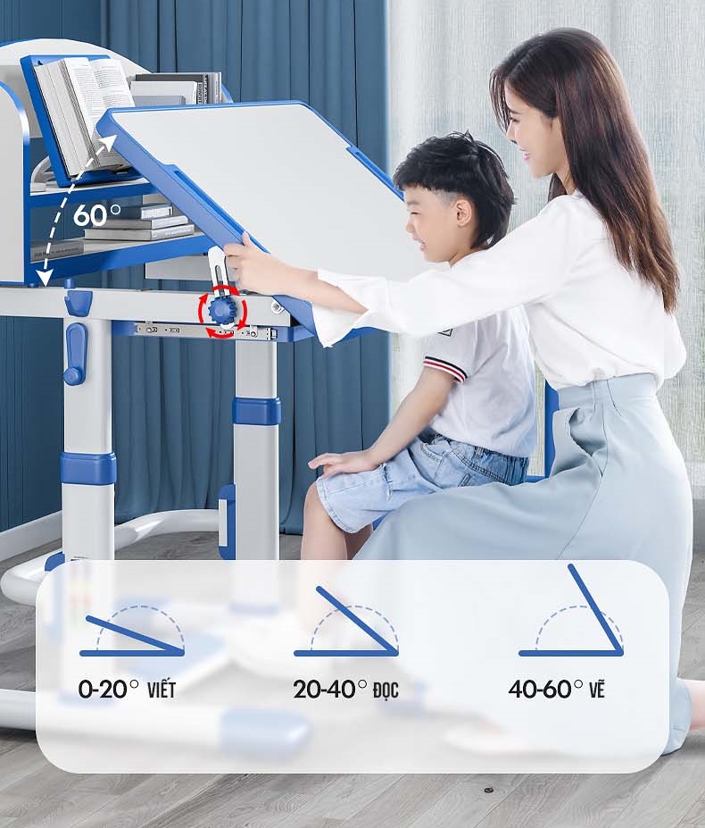 Mặt bàn thông minh có thể nghiêng