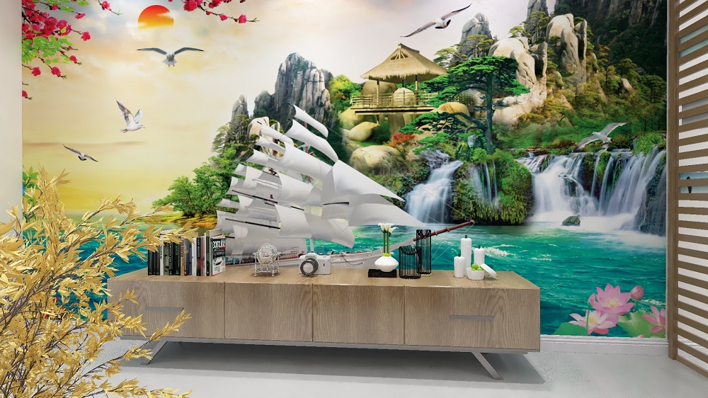 Đặc điểm tranh dán tường thuận buồm xuôi gió