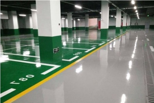 Tầng hầm để xe sơn epoxy