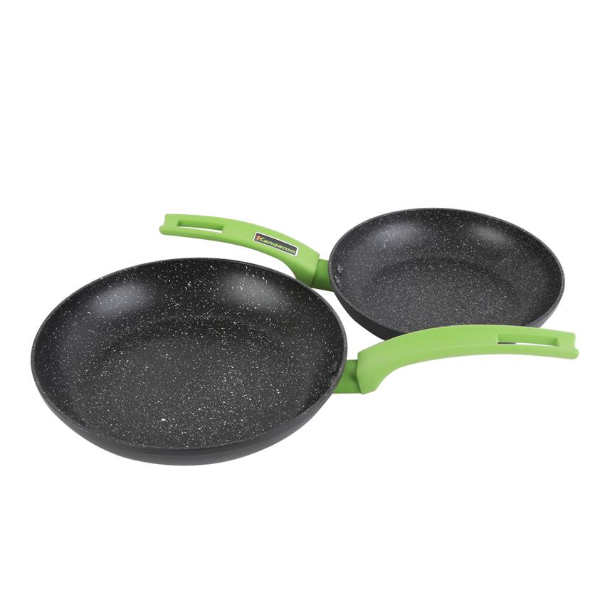 Nhựa silicone được làm tay cầm của chảo, cho khả năng cách nhiệt tốt