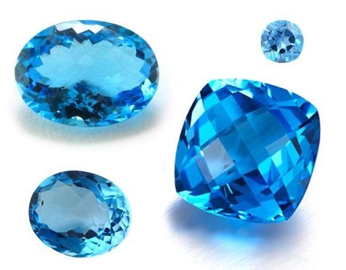 Đá topaz màu xanh dương