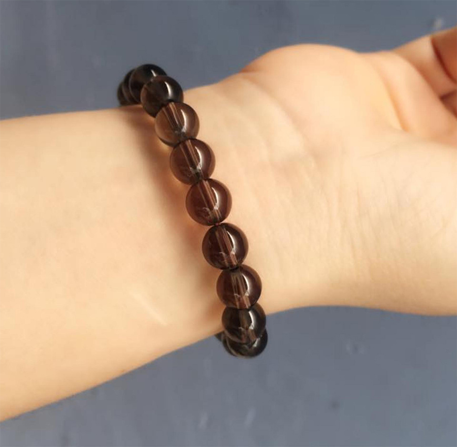 Vòng đeo tay đá thạch anh khói