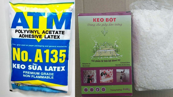 Keo sữa và keo bột
