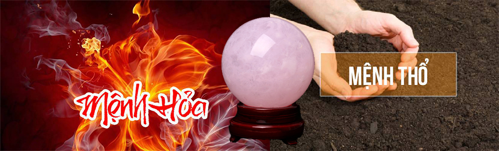 Mệnh phù hợp sử dụng quả cầu thạch anh hồng