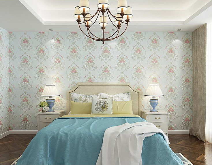 Lựa chọn màu sắc giấy dán tường phòng cưới