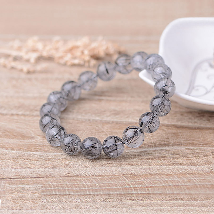 Vòng tay đá thạch anh tóc đen